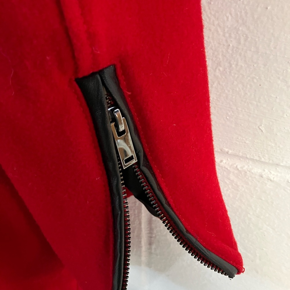 Women's Red pea coat Black Rivet - Picture 5 of 6